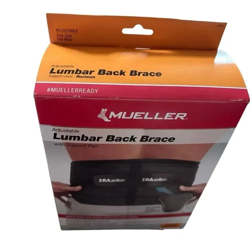 Mueller Adjustable Lumbar Back Brace *New-Open Box*